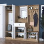 Hanah Home Recibidor P6 - M3 - 2490 Blanco y Nogal